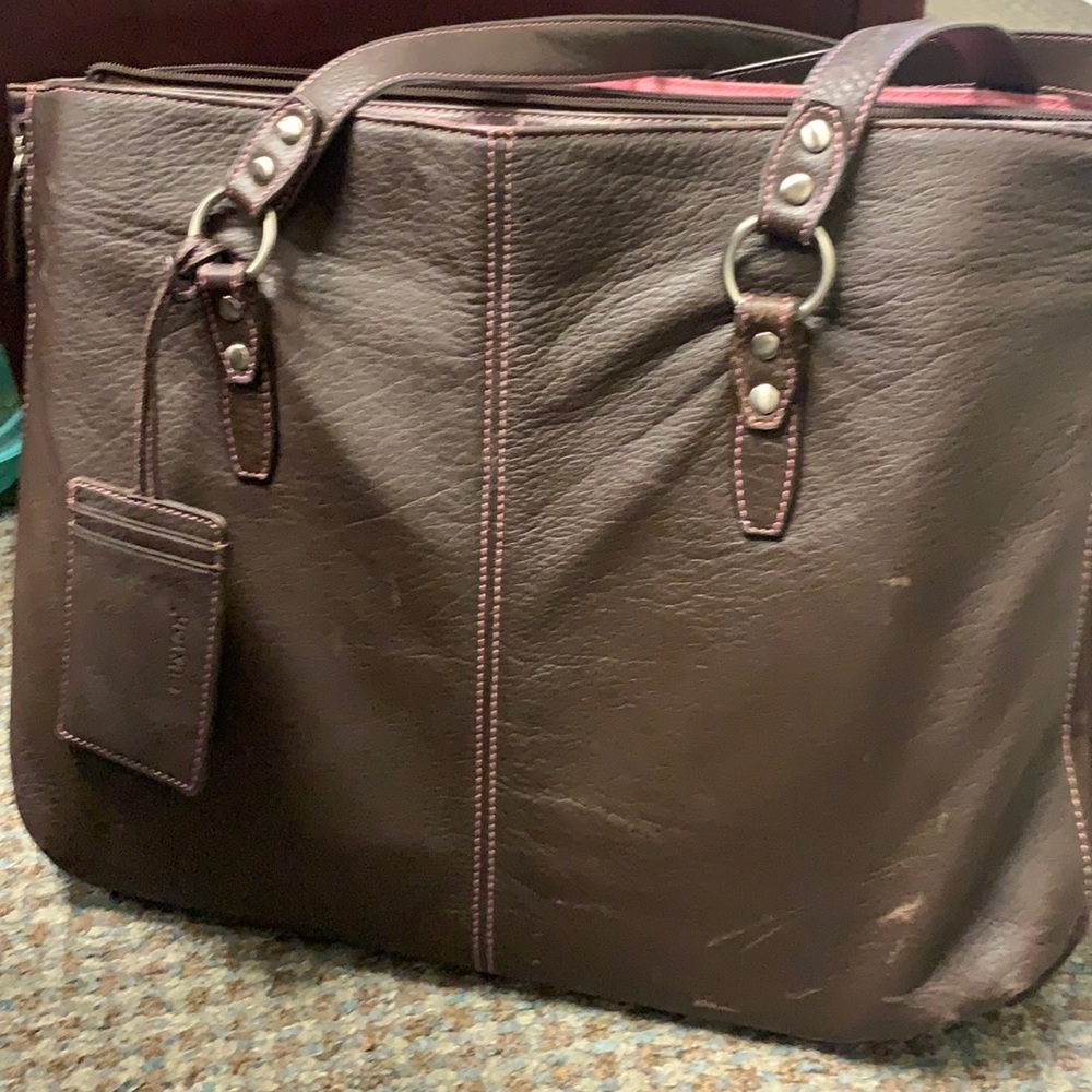 Buxton Leather Laptop Bag